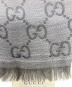 中古・古着 GUCCI (グッチ) GG柄ストール グレー サイズ:140cmＸ140cm：21000円