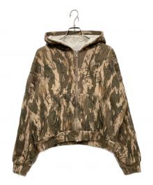 NO MAINTENANCE（ノーメンテナンス）の古着「Still Waffle Lined Zip Hoodie」｜カーキ