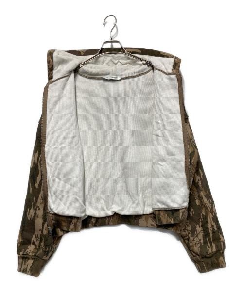 NO MAINTENANCE（ノーメンテナンス）NO MAINTENANCE (ノーメンテナンス) Still Waffle Lined Zip Hoodie カーキ サイズ:Lの古着・服飾アイテム