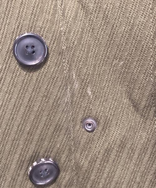 SHAREEF（シャリーフ）SHAREEF (シャリーフ) WOOL KERSEY OVER COAT カーキ サイズ:2の古着・服飾アイテム