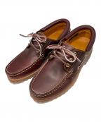 Timberlandティンバーランド）の古着「デッキシューズ」｜ブラウン