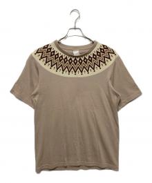 NUMBER (N)INE（ナンバーナイン）の古着「ノルディック柄プリントTシャツ」｜ベージュ