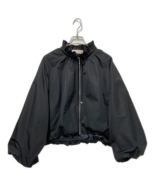 MARILYN MOON（マリリンムーン）MARILYN MOON (マリリンムーン) プリーツ ツイル バルーンスリーブジャケット ブラック サイズ:なしの古着・服飾アイテム