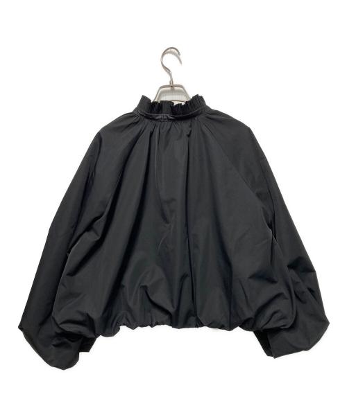 MARILYN MOON（マリリンムーン）MARILYN MOON (マリリンムーン) プリーツ ツイル バルーンスリーブジャケット ブラック サイズ:なしの古着・服飾アイテム