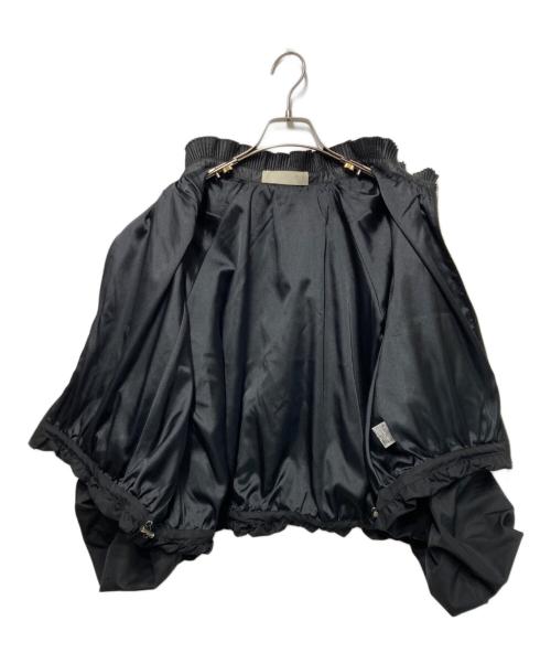 MARILYN MOON（マリリンムーン）MARILYN MOON (マリリンムーン) プリーツ ツイル バルーンスリーブジャケット ブラック サイズ:なしの古着・服飾アイテム