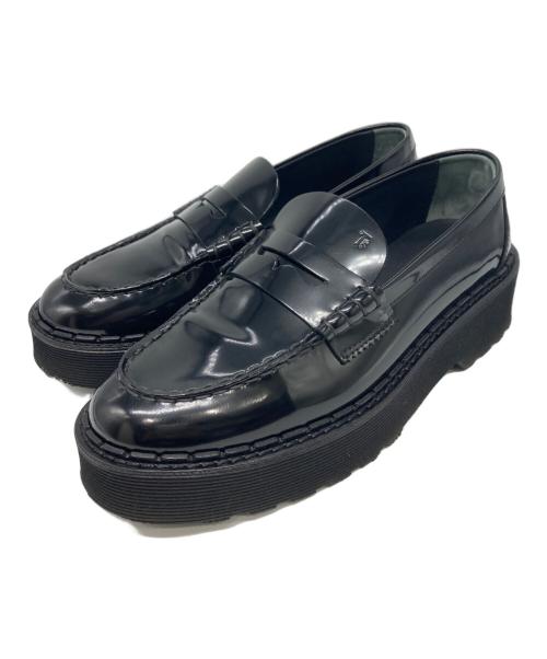 TOD'S（トッズ）TOD'S (トッズ) エナメルローファー ブラック サイズ:38 1/2の古着・服飾アイテム