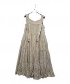 Caraカーラ）の古着「back tiered onepiece/バックティアードワンピース」｜ベージュ
