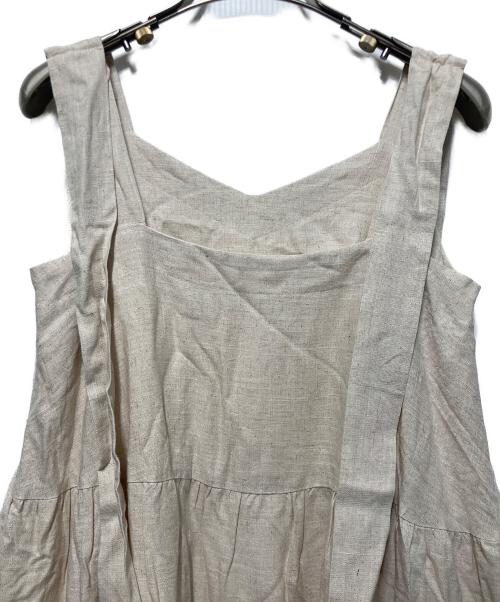 Cara（カーラ）Cara (カーラ) back tiered onepiece/バックティアードワンピース ベージュ サイズ:Ｓの古着・服飾アイテム