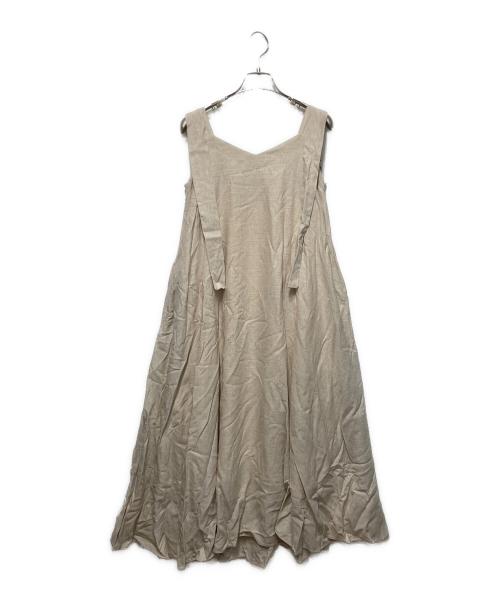 Cara（カーラ）Cara (カーラ) back tiered onepiece/バックティアードワンピース ベージュ サイズ:Ｓの古着・服飾アイテム