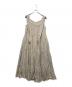 Cara（カーラ）の古着「back tiered onepiece/バックティアードワンピース」｜ベージュ