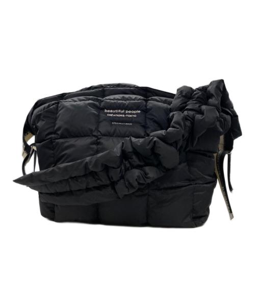 beautiful people（ビューティフルピープル）beautiful people (ビューティフルピープル) TAION (タイオン) キルティングバッグ ブラックの古着・服飾アイテム