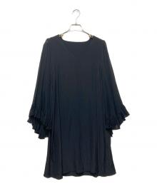 MARIHA（マリハ）の古着「袖シフォンシルクブラウス」｜ブラック