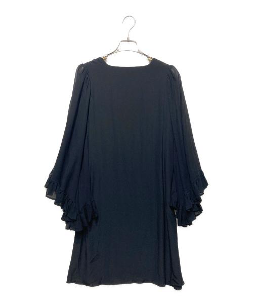 MARIHA（マリハ）MARIHA (マリハ) 袖シフォンシルクブラウス ブラック サイズ:freeの古着・服飾アイテム