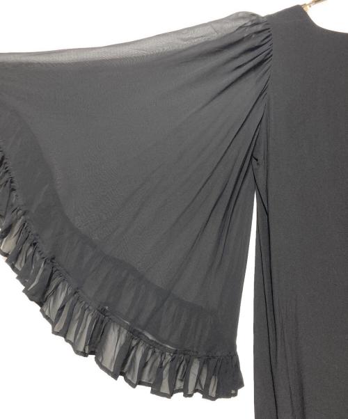 MARIHA（マリハ）MARIHA (マリハ) 袖シフォンシルクブラウス ブラック サイズ:freeの古着・服飾アイテム