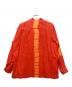 ISSEY MIYAKE (イッセイミヤケ) バンドカラーシャツ オレンジ×レッド サイズ:M：8000円