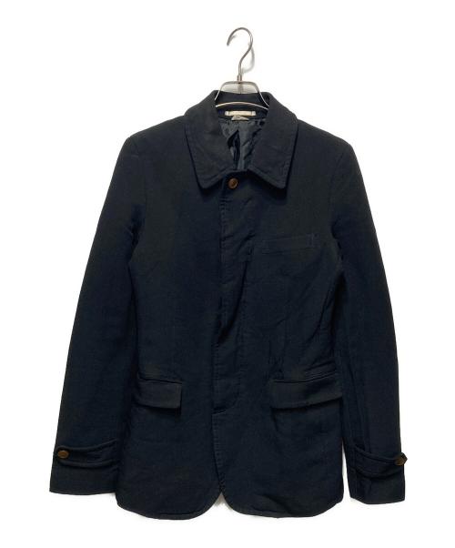 COMME des GARCONS HOMME PLUS（コムデギャルソンオムプリュス）COMME des GARCONS HOMME PLUS (コムデギャルソンオムプリュス) ポリ縮絨4Bジャケット ブラック サイズ:Sの古着・服飾アイテム