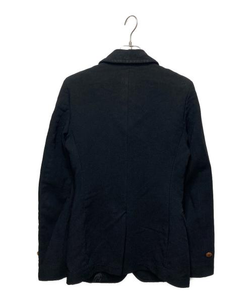 COMME des GARCONS HOMME PLUS（コムデギャルソンオムプリュス）COMME des GARCONS HOMME PLUS (コムデギャルソンオムプリュス) ポリ縮絨4Bジャケット ブラック サイズ:Sの古着・服飾アイテム