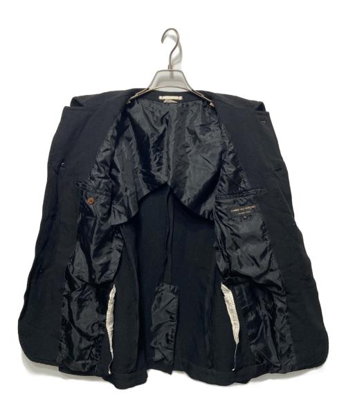COMME des GARCONS HOMME PLUS（コムデギャルソンオムプリュス）COMME des GARCONS HOMME PLUS (コムデギャルソンオムプリュス) ポリ縮絨4Bジャケット ブラック サイズ:Sの古着・服飾アイテム