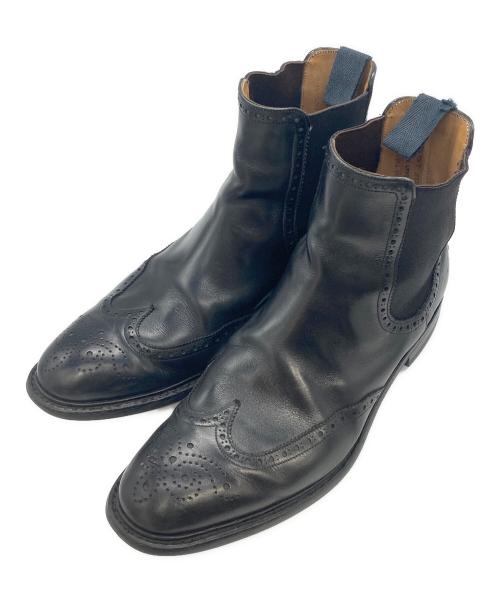 JOSEPH CHEANEY（ジョセフチーニー）JOSEPH CHEANEY (ジョセフチーニー) メダリオンサイドゴアブーツ ブラック サイズ:8 2/1の古着・服飾アイテム