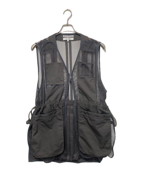 F/CE.（エフシーイー）F/CE. (エフシーイー) ROPE MESH LONG VEST グレー サイズ:Freeの古着・服飾アイテム