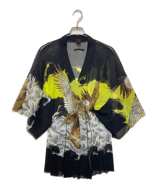 Jean Paul GAULTIER SOLEIL（ジャンポールゴルチェ ソレイユ）Jean Paul GAULTIER SOLEIL (ジャンポールゴルチェ ソレイユ) パワーネットカーディガン ブラック サイズ:サイズ表記無の古着・服飾アイテム