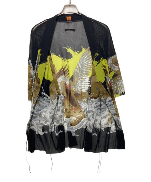 Jean Paul GAULTIER SOLEIL（ジャンポールゴルチェ ソレイユ）Jean Paul GAULTIER SOLEIL (ジャンポールゴルチェ ソレイユ) パワーネットカーディガン ブラック サイズ:サイズ表記無の古着・服飾アイテム