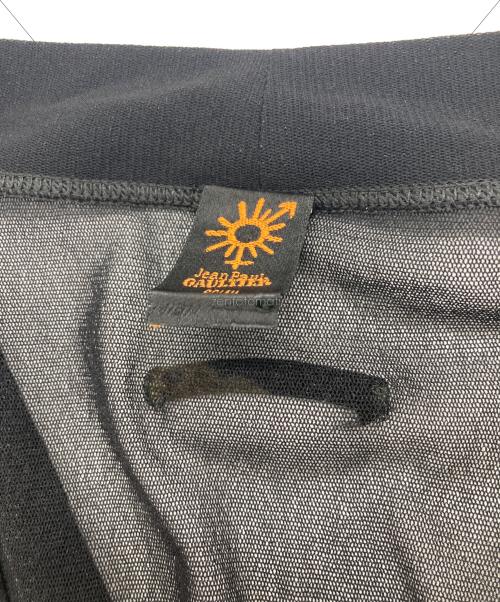 Jean Paul GAULTIER SOLEIL（ジャンポールゴルチェ ソレイユ）Jean Paul GAULTIER SOLEIL (ジャンポールゴルチェ ソレイユ) パワーネットカーディガン ブラック サイズ:サイズ表記無の古着・服飾アイテム