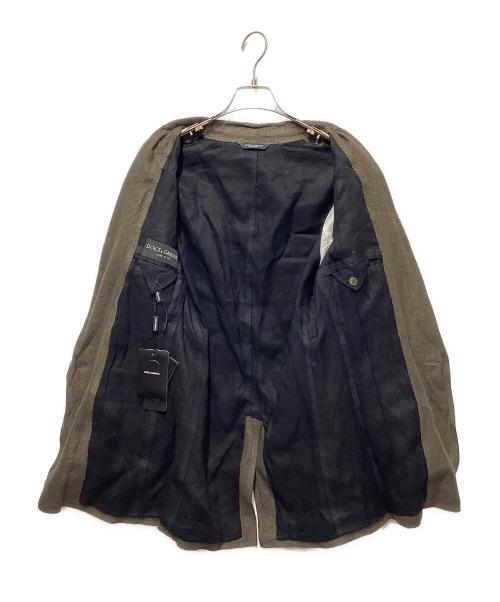 DOLCE & GABBANA（ドルチェ＆ガッバーナ）DOLCE & GABBANA (ドルチェ＆ガッバーナ) テーラードジャケット ブラウン サイズ:46の古着・服飾アイテム