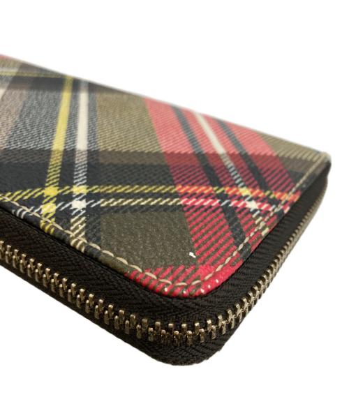 Vivienne Westwood（ヴィヴィアンウエストウッド）Vivienne Westwood (ヴィヴィアンウエストウッド) ラウンドファスナー長財布 レッド×カーキの古着・服飾アイテム