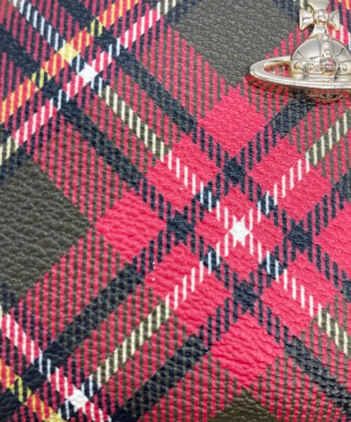 Vivienne Westwood（ヴィヴィアンウエストウッド）Vivienne Westwood (ヴィヴィアンウエストウッド) ラウンドファスナー長財布 レッド×カーキの古着・服飾アイテム