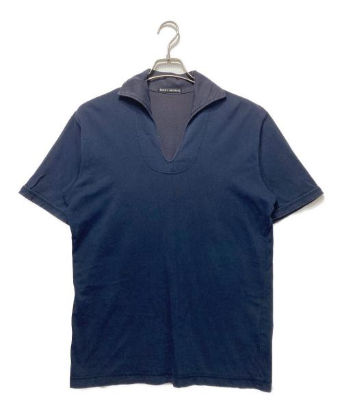 ISSEY MIYAKE（イッセイミヤケ）ISSEY MIYAKE (イッセイミヤケ) スキッパー半袖Tシャツ ネイビー サイズ:2の古着・服飾アイテム