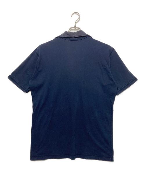 ISSEY MIYAKE（イッセイミヤケ）ISSEY MIYAKE (イッセイミヤケ) スキッパー半袖Tシャツ ネイビー サイズ:2の古着・服飾アイテム