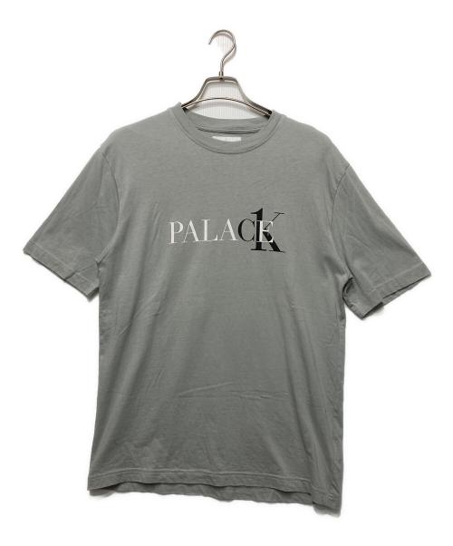 PALACE（パレス）PALACE (パレス) Calvin Klein (カルバンクライン) プリントTシャツ グレー サイズ:Mの古着・服飾アイテム