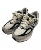 NEW BALANCEニューバランス）の古着「ローカットスニーカー」｜アイボリー×グレー