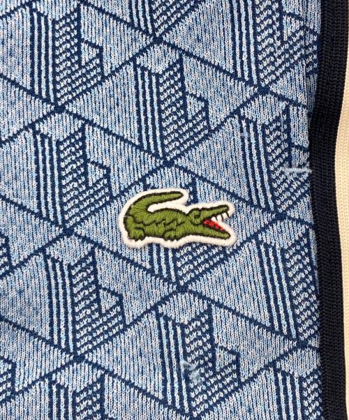 LACOSTE（ラコステ）LACOSTE (ラコステ) モノグラムジャガードトラックパンツ ブルー サイズ:XLの古着・服飾アイテム
