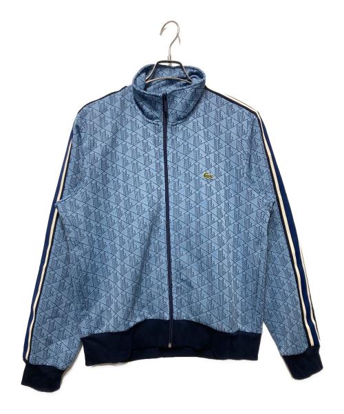 LACOSTE（ラコステ）LACOSTE (ラコステ) モノグラムジャガードトラックジャケット ブルー サイズ:Lの古着・服飾アイテム