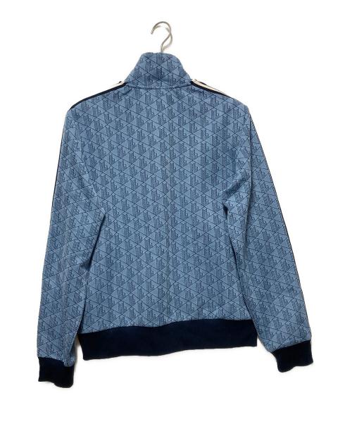 LACOSTE（ラコステ）LACOSTE (ラコステ) モノグラムジャガードトラックジャケット ブルー サイズ:Lの古着・服飾アイテム