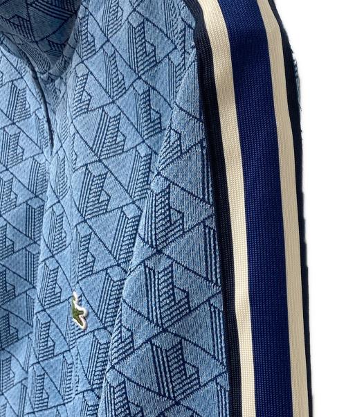 LACOSTE（ラコステ）LACOSTE (ラコステ) モノグラムジャガードトラックジャケット ブルー サイズ:Lの古着・服飾アイテム