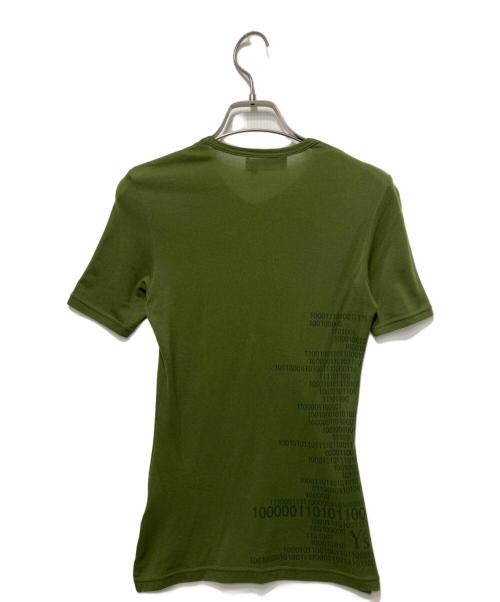 Y's（ワイズ）Y's (ワイズ) VネックTシャツ グリーン サイズ:3の古着・服飾アイテム