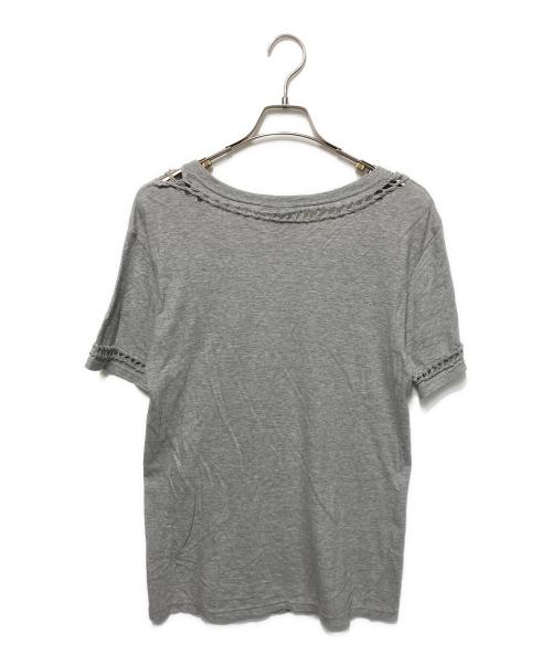 NUMBER (N)INE（ナンバーナイン）NUMBER (N)INE (ナンバーナイン) 編み込みTシャツ グレー サイズ:3の古着・服飾アイテム