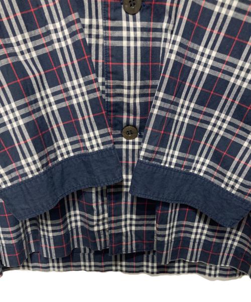 Burberry's（バーバリー）Burberry's (バーバリー) パジャマシャツ ネイビー サイズ:Ｍの古着・服飾アイテム