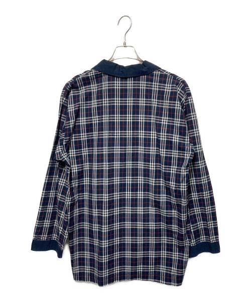 Burberry's（バーバリー）Burberry's (バーバリー) パジャマシャツ ネイビー サイズ:Ｍの古着・服飾アイテム