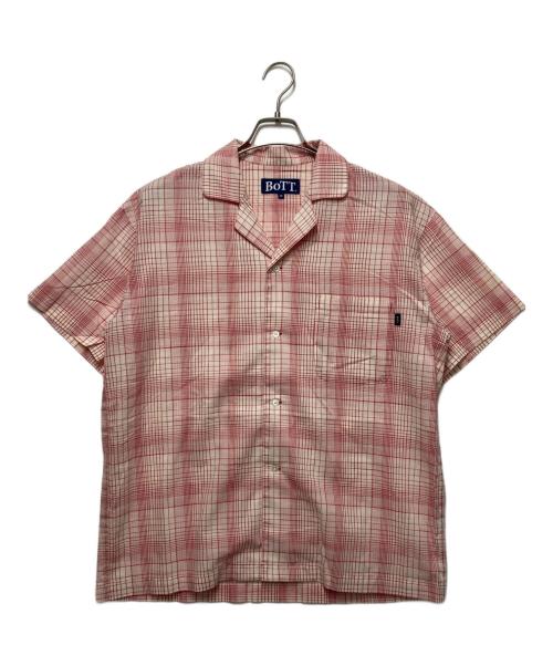 BoTT（ボット）BoTT (ボット) Cotton Gauze S/S Shirt ピンク サイズ:Ｍの古着・服飾アイテム