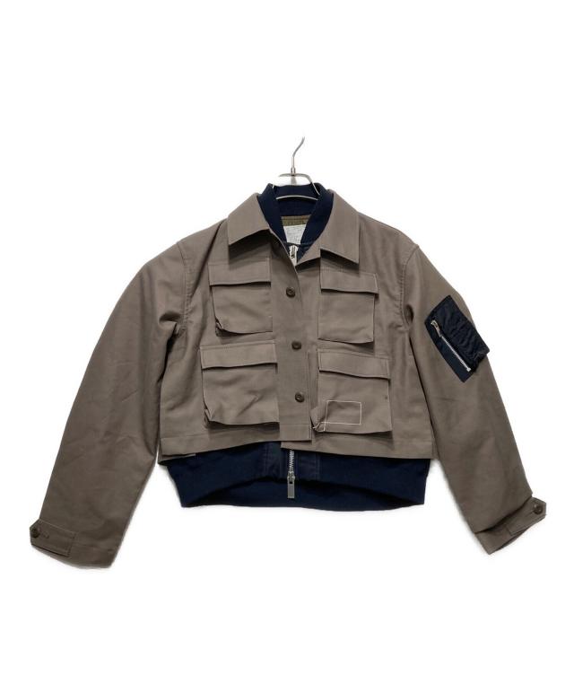 WTAPS, sacai×WTAPSサカイ×ダブルタップス）の古着「Cotton Back Satin x Nylon Twill Jacket