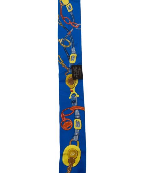 HERMES（エルメス）HERMES (エルメス) ツイリースカーフ ブルーの古着・服飾アイテム