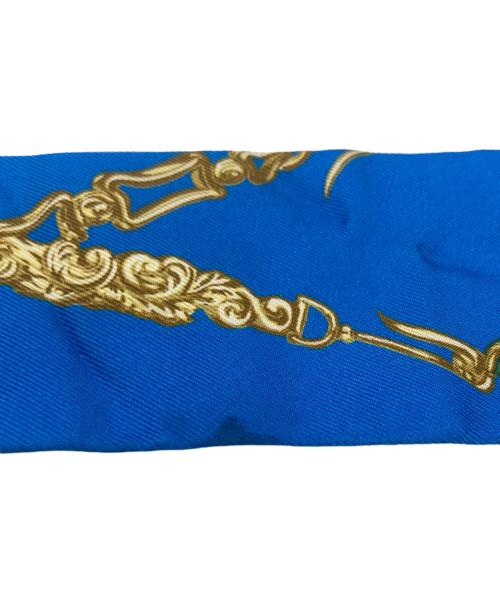 HERMES（エルメス）HERMES (エルメス) ツイリースカーフ ブルーの古着・服飾アイテム