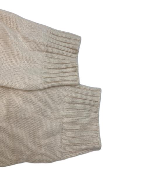 DRAWER（ドゥロワー）Drawer (ドゥロワー) 7Gカシミヤタートルネック スリット ニット セーター ベージュ サイズ:freeの古着・服飾アイテム