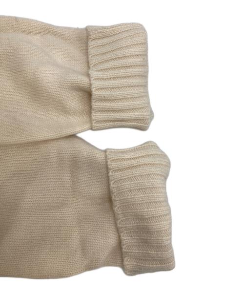 DRAWER（ドゥロワー）Drawer (ドゥロワー) 7Gカシミヤタートルネック スリット ニット セーター ベージュ サイズ:freeの古着・服飾アイテム