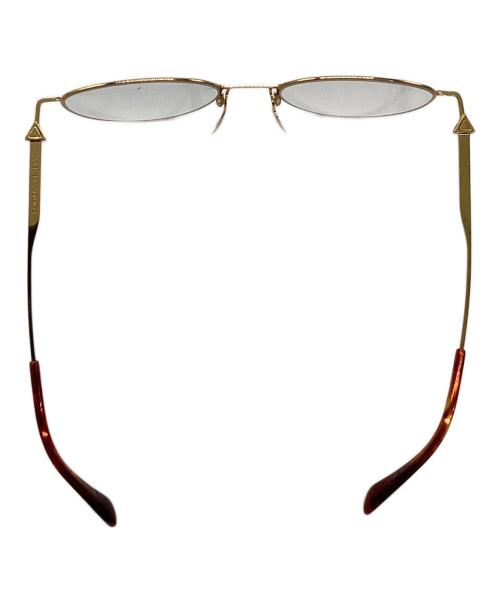 BOTTEGA VENETA（ボッテガベネタ）BOTTEGA VENETA (ボッテガベネタ) 伊達眼鏡 ゴールド サイズ:SIZE 50□19-145の古着・服飾アイテム