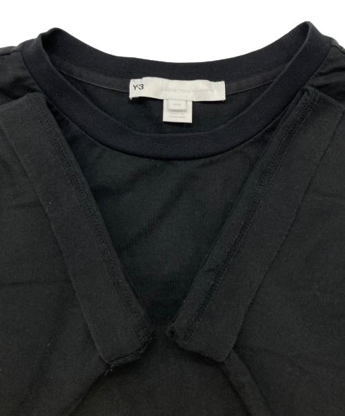 Y-3（ワイスリー）Y-3 (ワイスリー) ロゴTEE ブラック サイズ:Ｍの古着・服飾アイテム